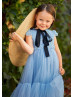 Cap Sleeve Lace Tulle Flower Girl Dress